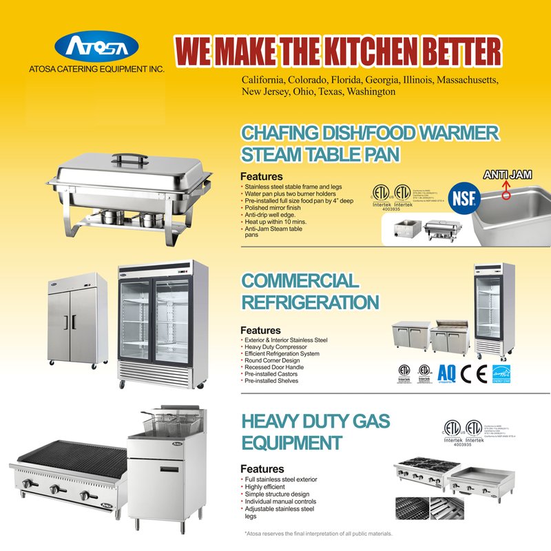 Los Angeles Restaurant Equipment Financing Atosa