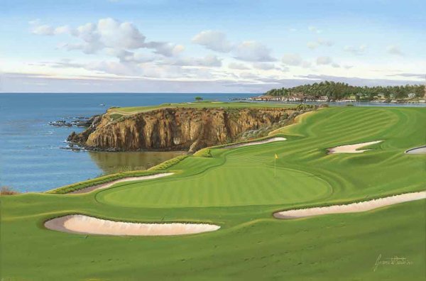 Pebble Beach 8th Hole | Baxter Art, LLC