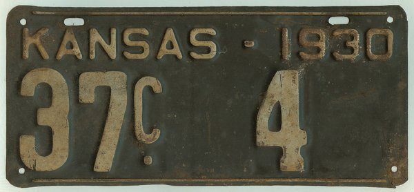 sample license plates florida Kansas #37 license plate Co. car 1930 Washington 4