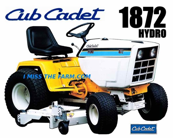 CUB CADET 1872 TEE SHIRT,CUB CADET,1872,TRACTOR,GARDEN ... massey harris 50 wiring diagram 