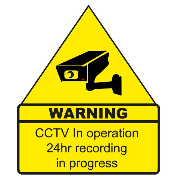 WARNING CCTV IN OPERATION VINYL DECAL | Low Priced Decals! Lots of Designs!