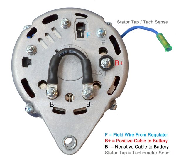 Yanmar Externally Regulated Alternator, Yanmar Alternator ... delco alternator external regulator wiring 