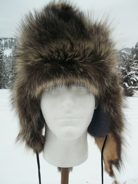 Mongolian style RACCOON FUR HAT | Campbell Fine Furs