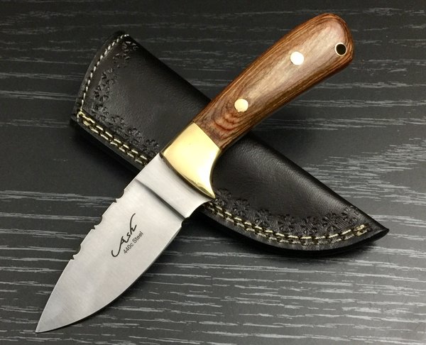 BI237 440C STEEL CUSTOM HANDMADE HUNTING SKINNING KNIFE 8