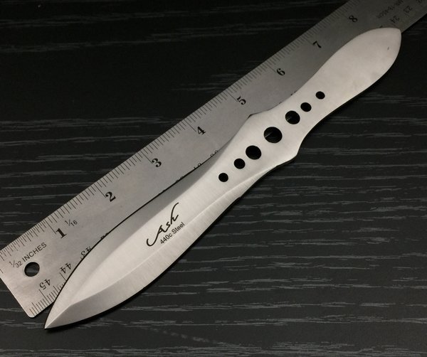 BI00 440C STEEL SET OF HANDMADE THROWING KNIVES 8" Black Iron Canada