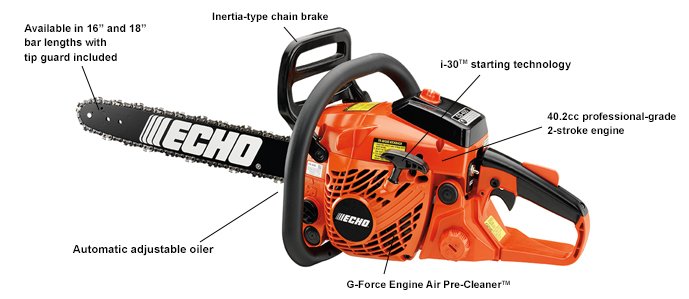 Echo 400 deals cs chainsaw