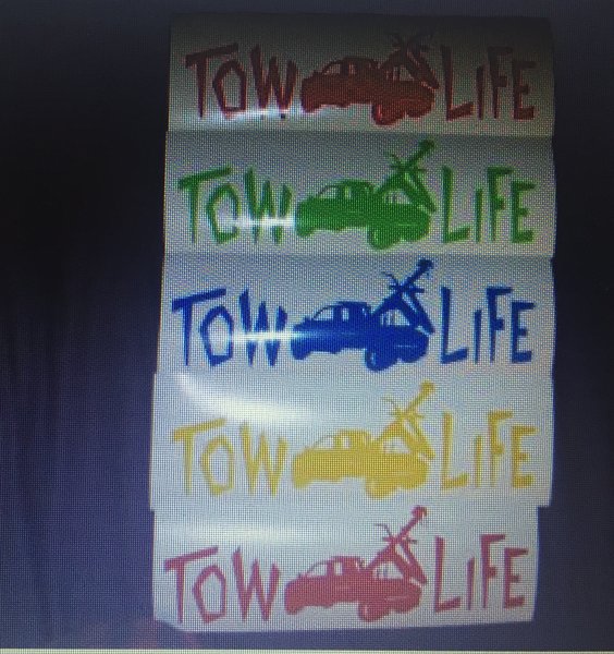 Tow Life Window Sticker | Wrecker-wear by Towinggear.com