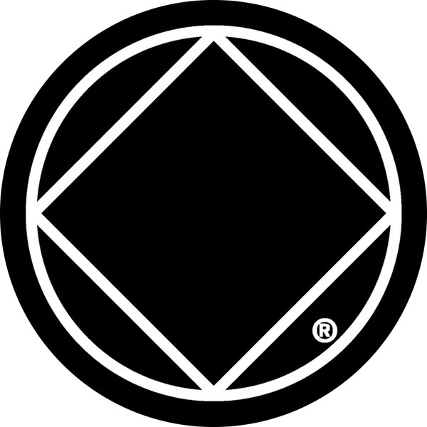 NA Service Symbol Sticker - 3-inch Round | HeartSong Recovery