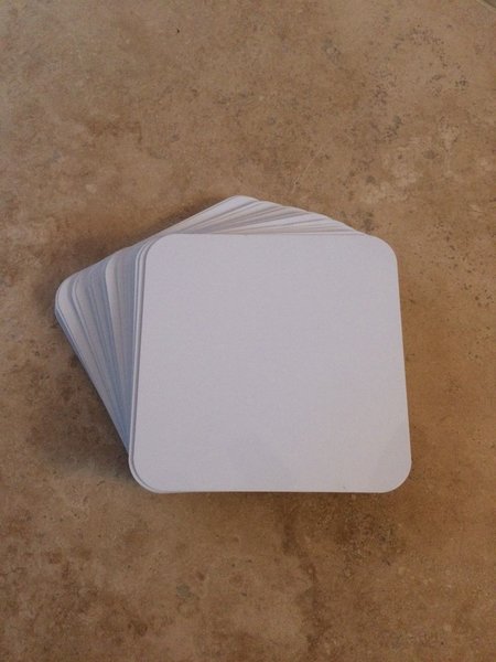 50ea Dye Sublimation Aluminum Square Blanks 4