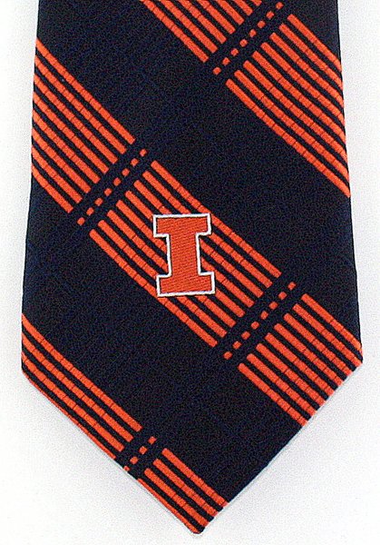 Illinois Fighing Illini Plaid Tie | Ties Just For You