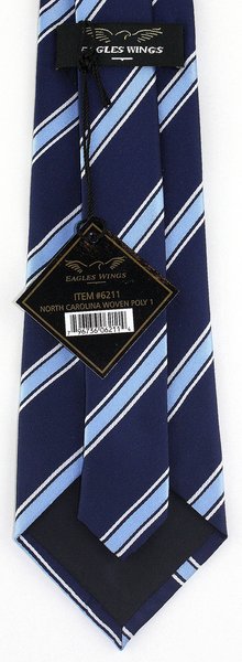 North Carolina Tarheels Striped Tie | Ties Just For You