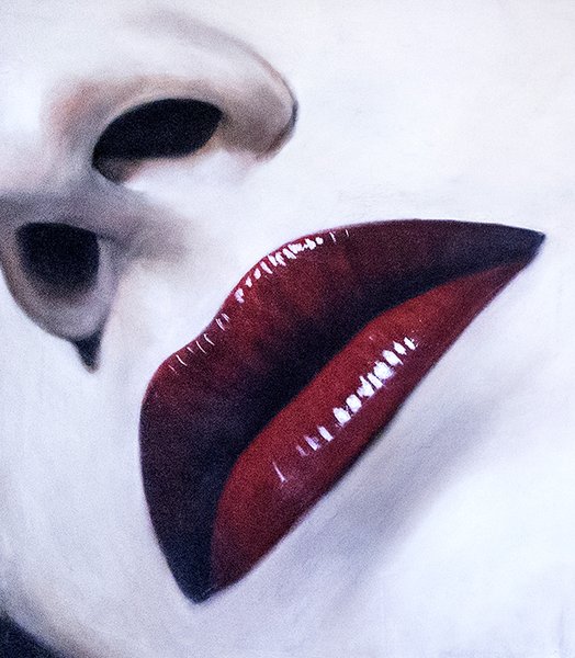 Blood Red Lips Original Collectible Art Gallery