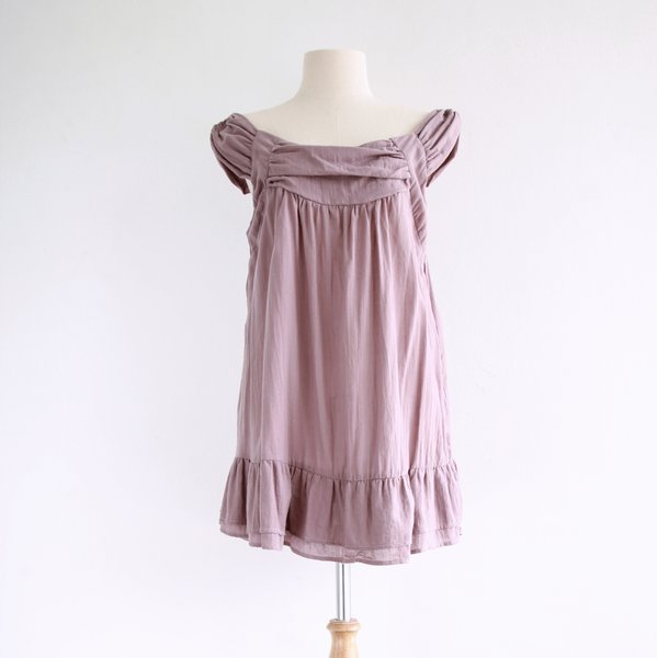 Loose Comfy Women Misty Pink Cotton Top Sleeveless Peasant Blouse ...