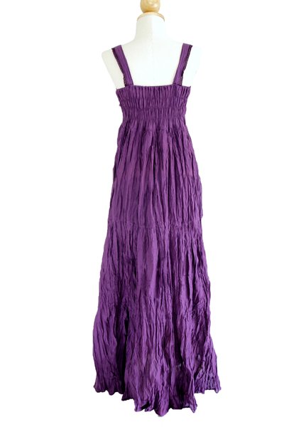 Women Purple Halter Maxi Dress Summer Long Maternity Dress | Unique ...