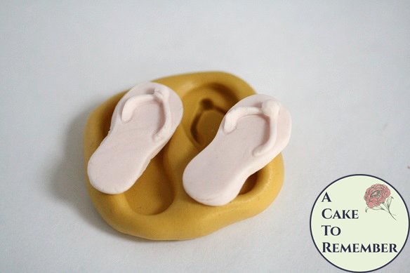 Flip flops food safe silicone resin casting mold M5116 A ...