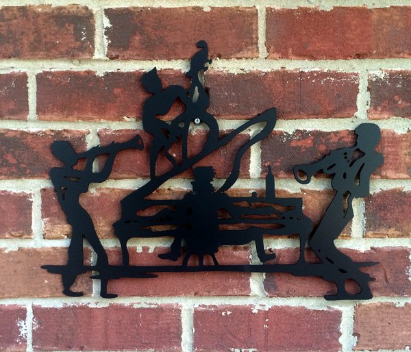 JAZZ band metal wall hanging; sign, art Asher Metal Art