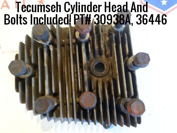 Tecumseh Cylinder Head And Bolts Included Pt 30938a 36446 Mower
