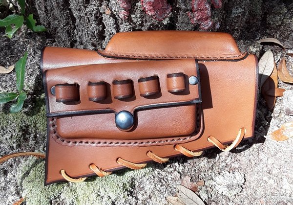 Sks Butt Stock Cover With Cheek Rest Rick Lowe Custom Leather