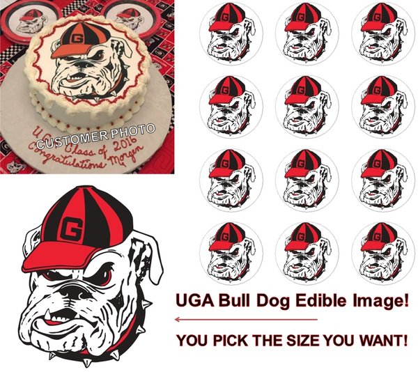 Bulldogs Edible Cake Topper Image Cupcakes Cookies Cake Topper