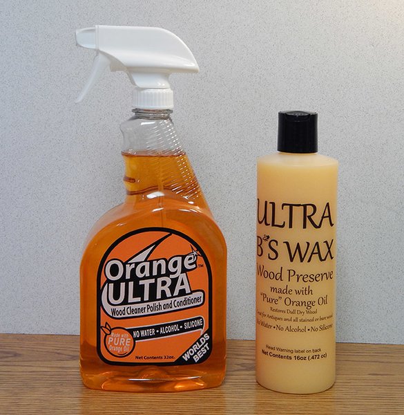 Orange Oil Cleaner & Beeswax Preserver Combo Natural Orange Cleaners