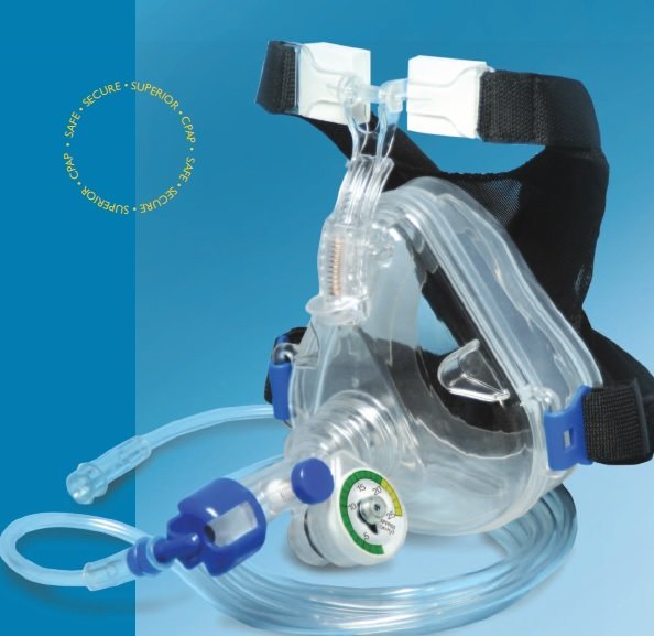 Mercury Medical CPAP, Flow Safe II with Deluxe Adult Large Mask, 5 per