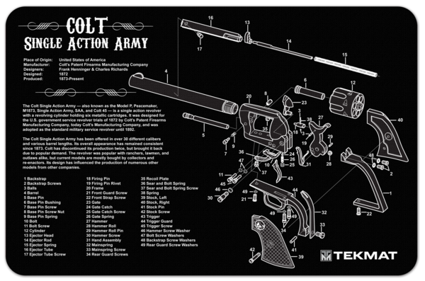 Single Action Revolver Diagram