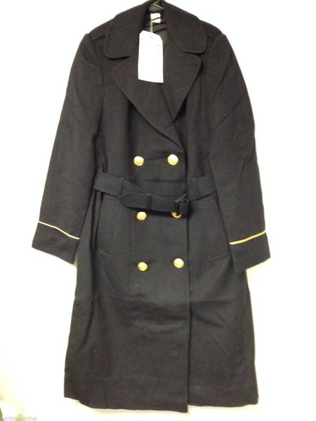 12L Women's U.S ARMY MDW Overcoat Dress Blue Neptune w/rem wool peacoat ...