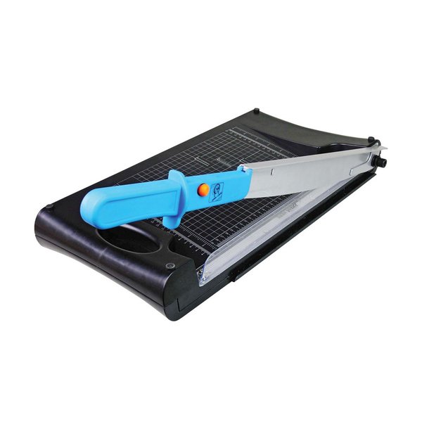 Dubaria 2 in 1 Plastic Grip Guillotine Trimmer Hand Held Paper Cutter