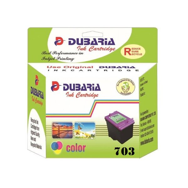 Dubaria 703 Tricolour Ink Cartridge For HP 703 Tricolour ...