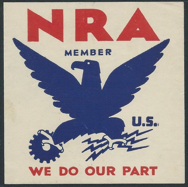 for form h nra Member: NRA Our United We States, Do Blue 1933, Part,