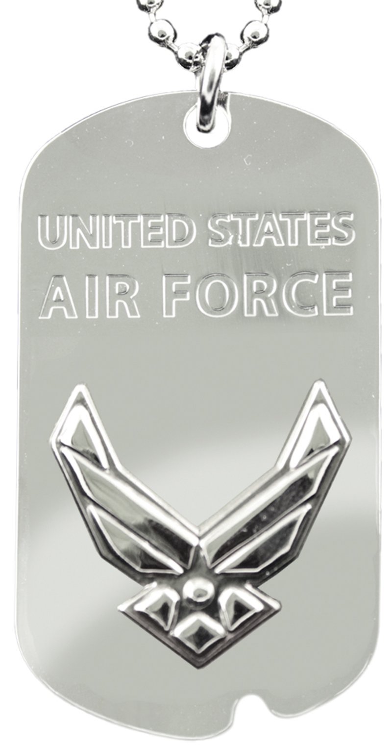 Military United States Air Force Dog Tag / Key Chain Engraveable on ...