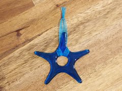 Star No. 17 - bright blue glass