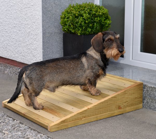 Outdoor Anti-Slip Handmade Wood Pet Ramp for Your Dog or 