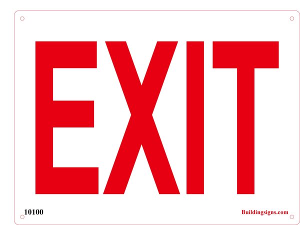 dob Exit Aluminum Sign | YOUR OFFICIAL STORE FOR NYC DOB SIGNAGE