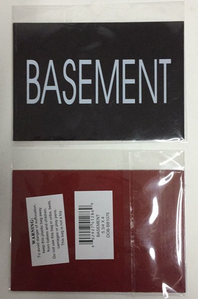 HPD SIGN: BASEMENT SIGN (ALUMINUM SIGN BEST FOR USE IN NYC AREA) | YOUR