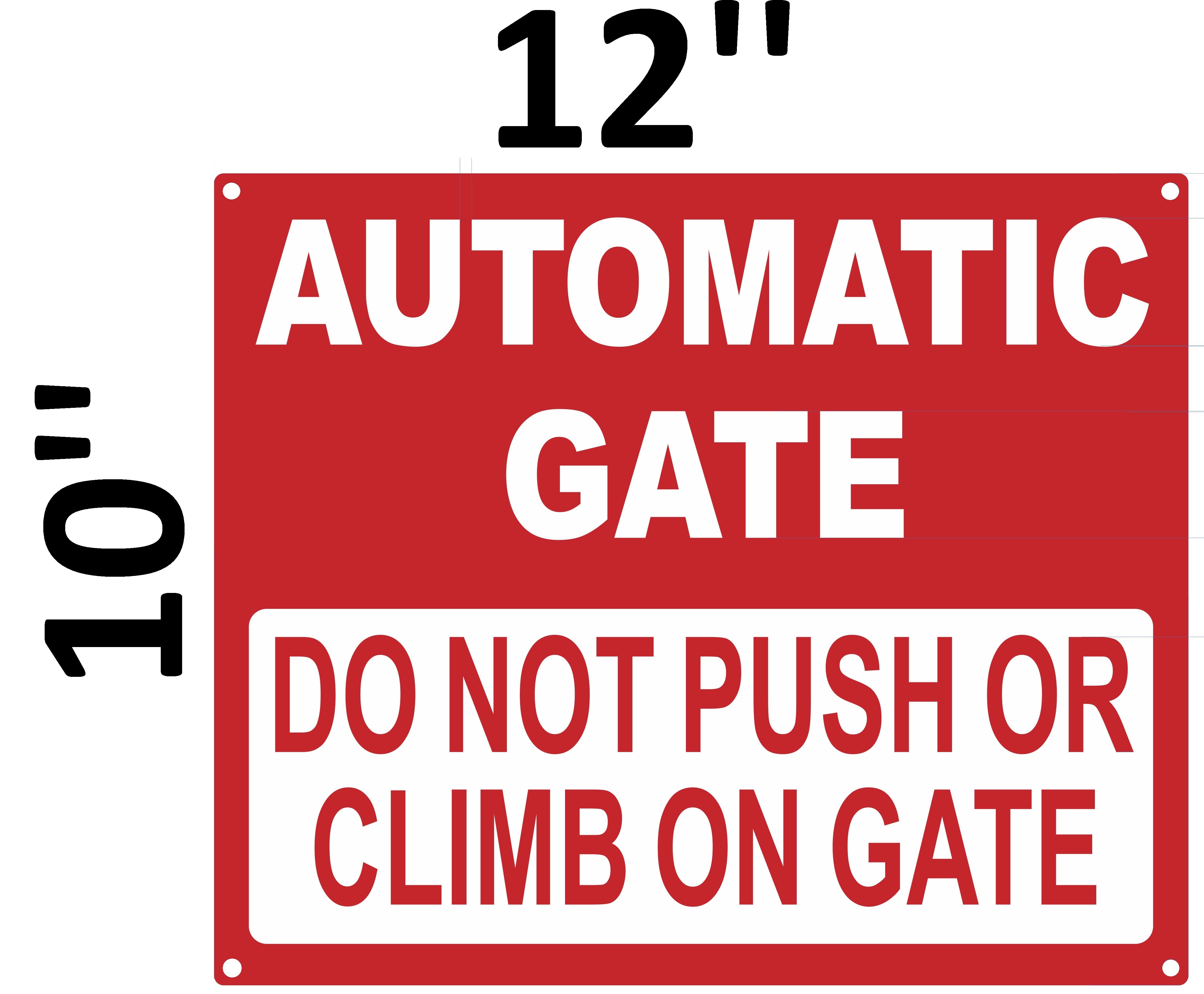 gate sign