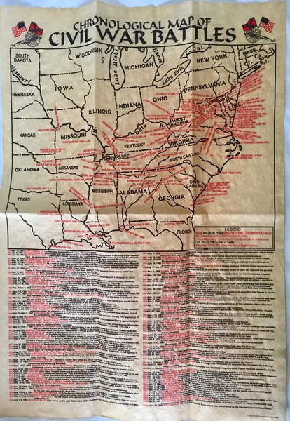 Civil War Battlefield Map | DL Grandeurs Confederate & Rebel Goods