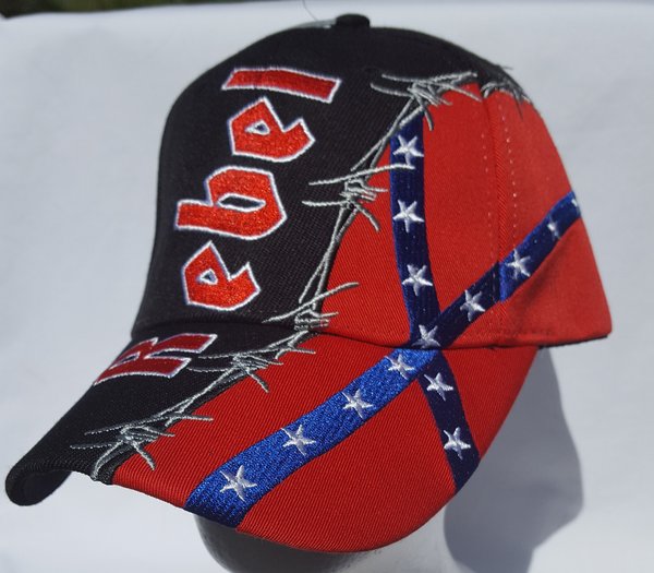 Rebel Barbed Wire Embroidered Hat DL Grandeurs Confederate & Rebel Goods