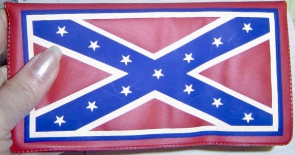 Confederate Flag Checkbook Cover Dl Grandeurs Confederate And Rebel Goods