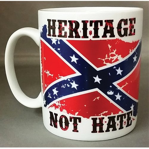 Heritage Not Hate Coffee Mug DL Grandeurs Confederate & Rebel Goods