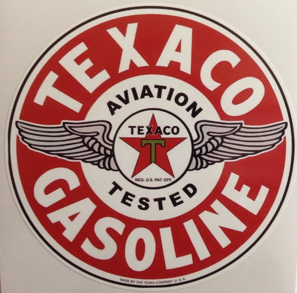 Texaco Aviation Gasoline Peel & Stick Vinyl Decal DEC-0150 ...