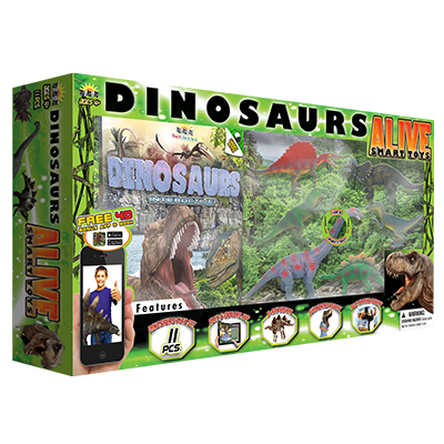 Popar Dinosaurs Alive Smart Toys-11 PC Set | Popar Interactive Smart ...