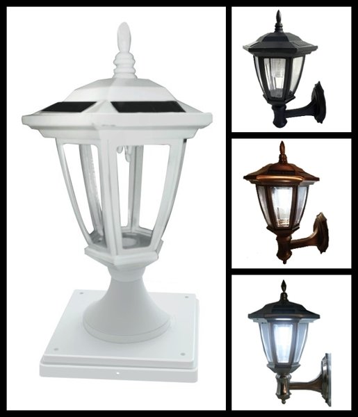 solar fence post cap LED lights/ wall mounted LED lights GREEN NATURAL SOLAR