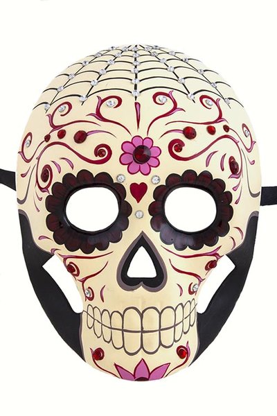 Ivory Sugar Skull Mask | BAZ and BEA