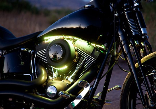 Joe Florida, Motorcycle 144 Single Color LED Kit | Custom big wheeled bagger sales, parts, and