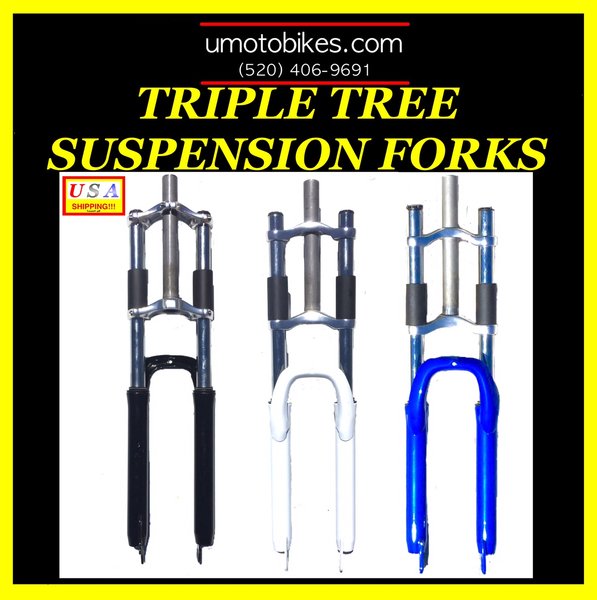 TRIPLE TREE SUSPENSION FORK UMOTO Motorized Bicycles, Gas Bikes and