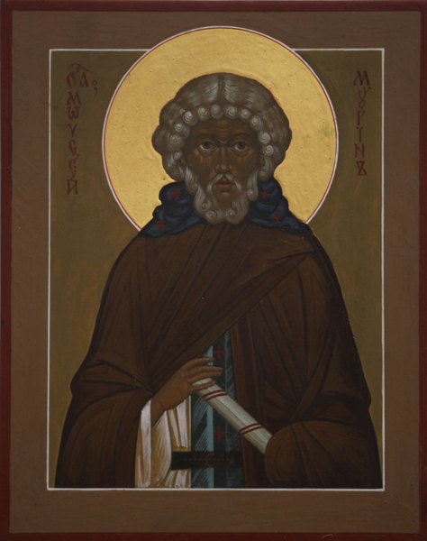 St. Moses the Black Mounted Icon | Orthodox Christian Supply