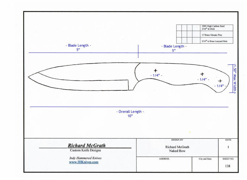 Design Your Own.... | Indy Hammered Knives - Hand Forged Knives and ...