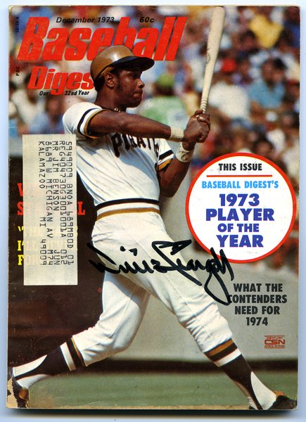 Willie Stargell, Pittsburgh Pirates signed 1973 Baseball Digest ...