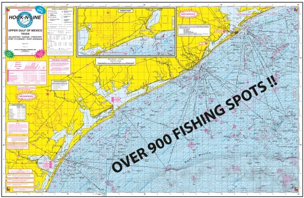 F131 Gulf of Mexico Offshore Fishing Map  Hook-N-line Fishing maps